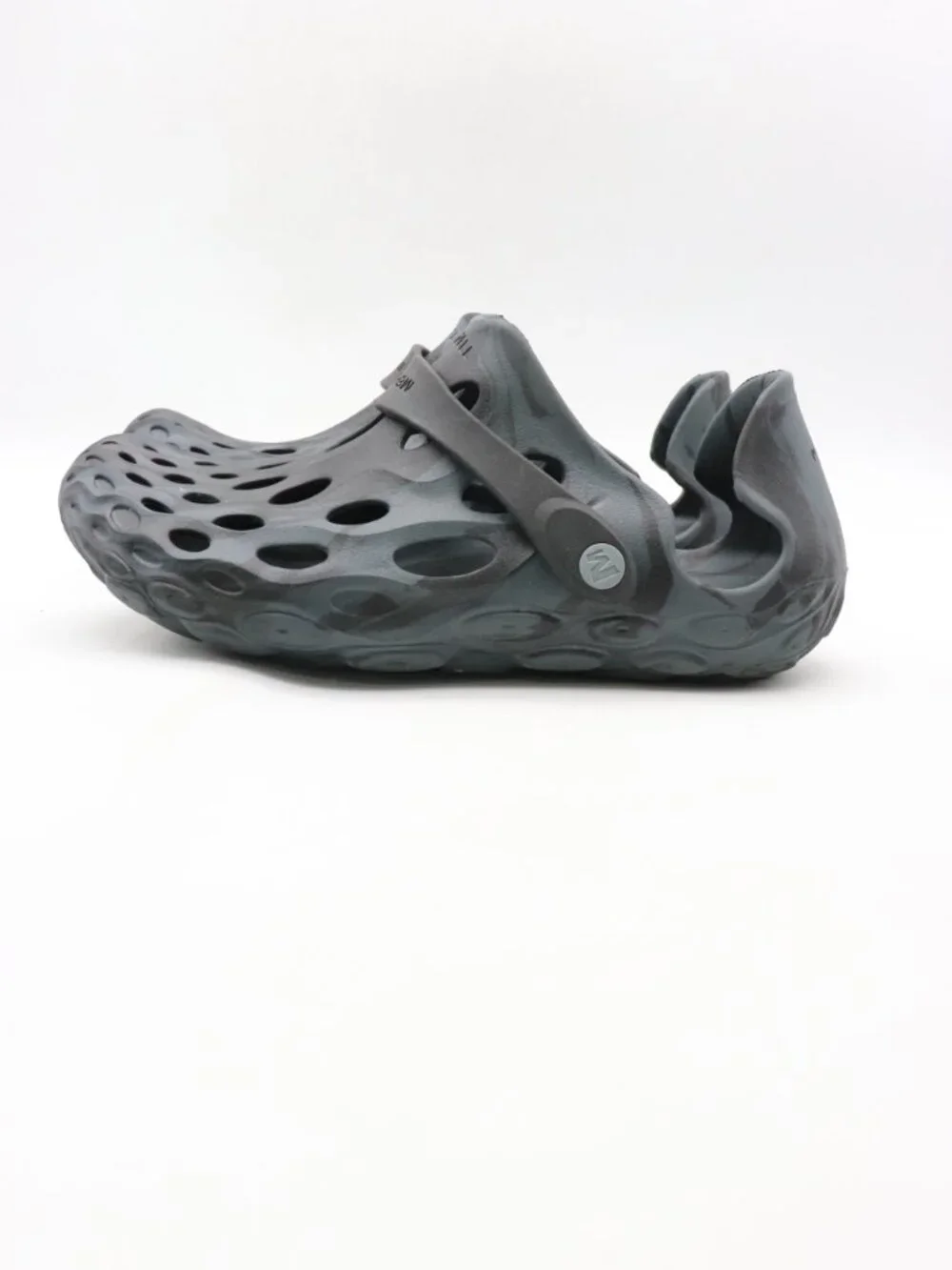 Merrell Hydro Moc Shoes Men's 7.5 Women's 9 Slip On Clog Black Blue Sandal